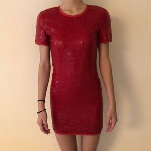 Emporio Armani Sequined Bodycon Dress